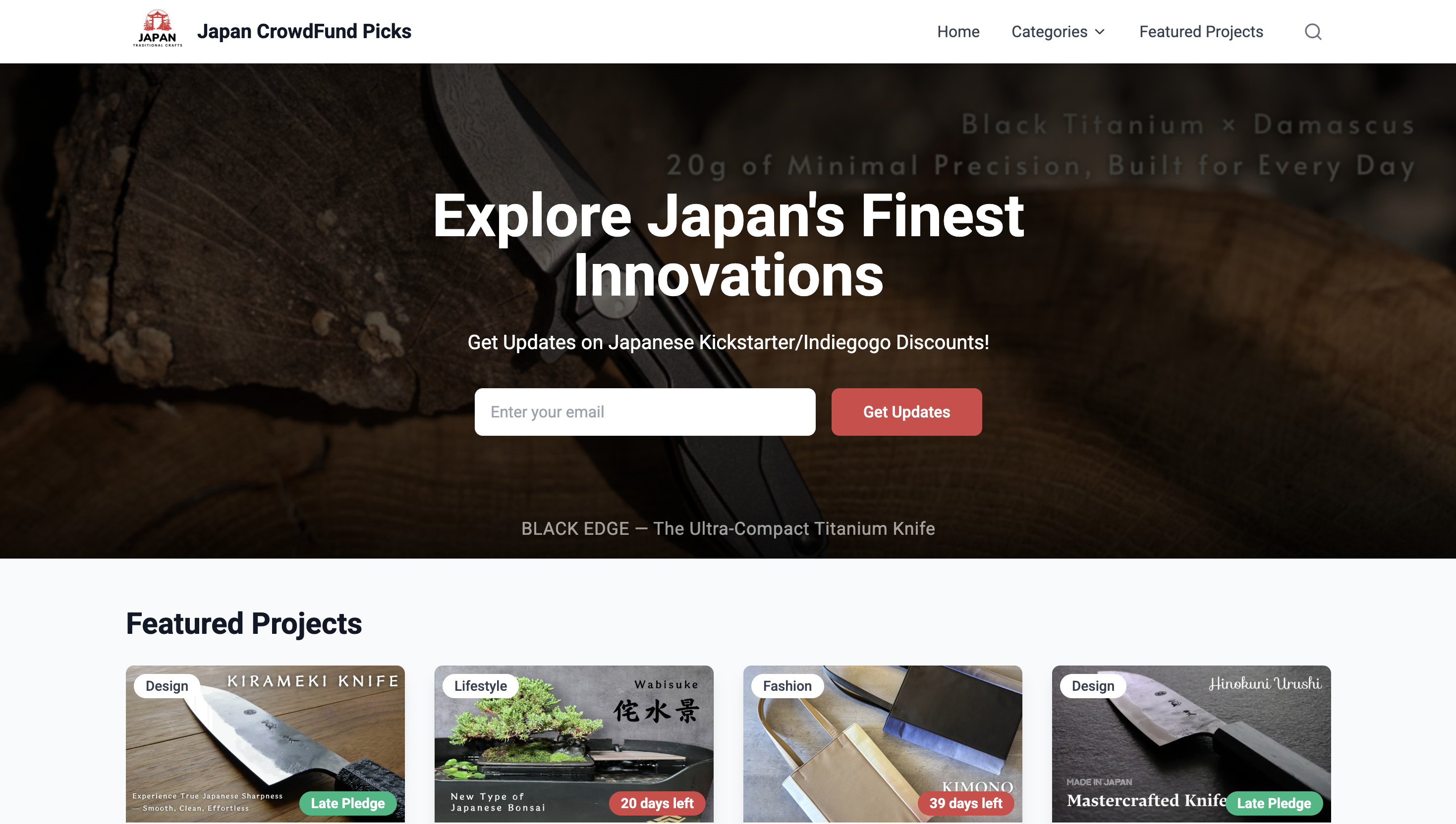 Japan CrowdFund Picks